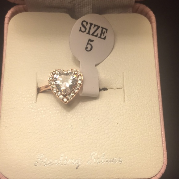 NWT Sterling Silver Ring Rose Gold. Size 5 - Picture 2 of 8
